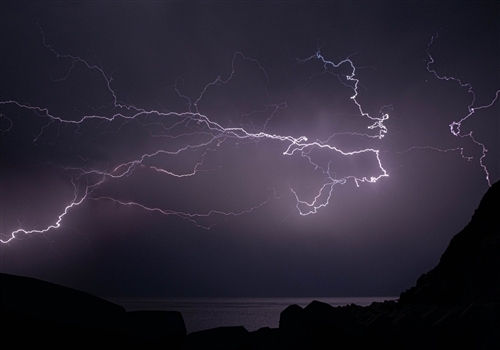 电闪雷鸣风雨交加的夜晚说说