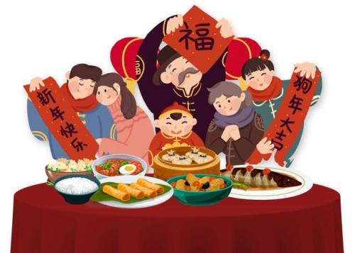 关于年夜饭的优美语句 年夜饭好词好句